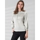 thumbnail image 4 of Blusa de Satén Allegra K Oficina Cuello con Volantes Gris XL, 4 of 6