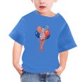 thumbnail image 3 of Favoffer Independence Day Children Tops Shirts for Girls Short Sleeve Graphic Printing T-Shirt Round Neck Crop Top for 3-14 Years, 3 of 4