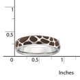 thumbnail image 2 of Sterling Silver Polished Enameled Animal Print Ring, 2 of 6