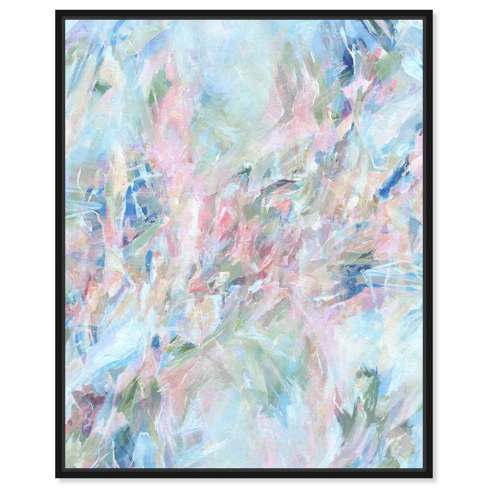 Summer Feelings I Canvas Print Bright Wall Decor by Art Remedy, Black Frame, 16 x 20
