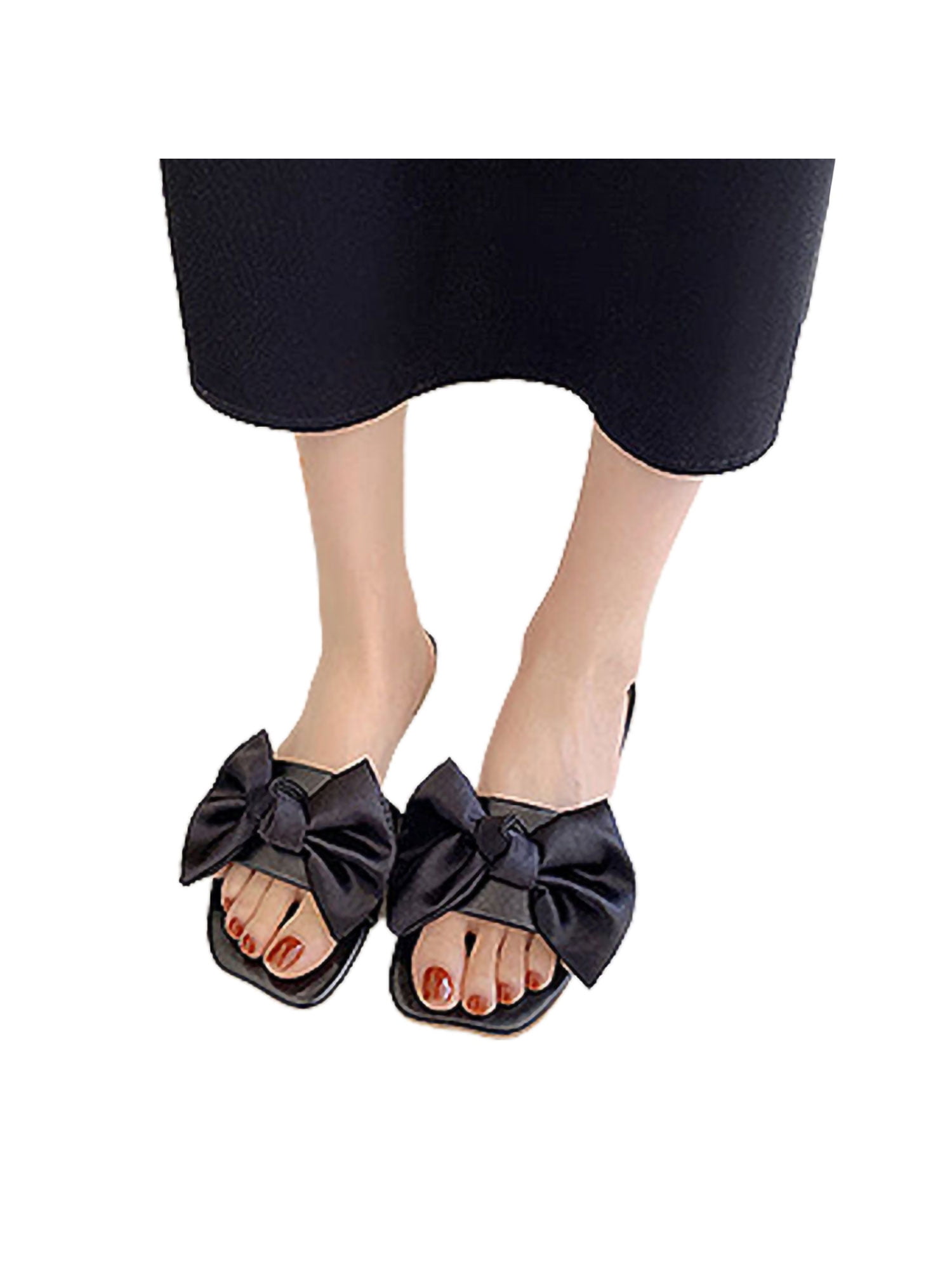Womens Ladies Slider Flat Slides Sandals Slip On Mules Slipper Summer Shoes Size