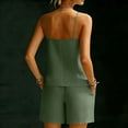 thumbnail image 4 of Women's Two-Piece Suspender Decorative Button And Shorts Casual Summer Set, 4 of 7