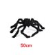 thumbnail image 1 of Araña gigante de felpa negra para Halloween, accesorios de decoración para niños, juguete para fiesta al aire libre encantada, Decoración de casa, 30/50/75/125/150/200cm, 1 of 4