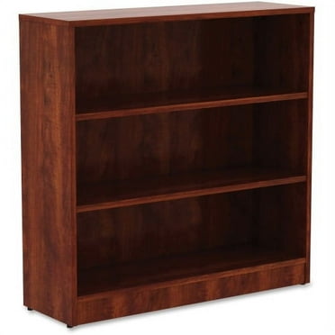 Lorell Cherry Laminate Bookcase 36" Height x 36" Width x 12" Depth - Cherry - Laminate - 1Each