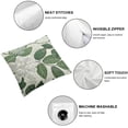 thumbnail image 4 of HENGT Sage Green Decorative Dahlia Boho Lumbar Pillow Covers , Geometric Floral Elegant Gray Green White Decor Rustic Farmhouse Throw Pillows Cushion Cases for Sofa Bed Decorations 2 pcs, 4 of 6
