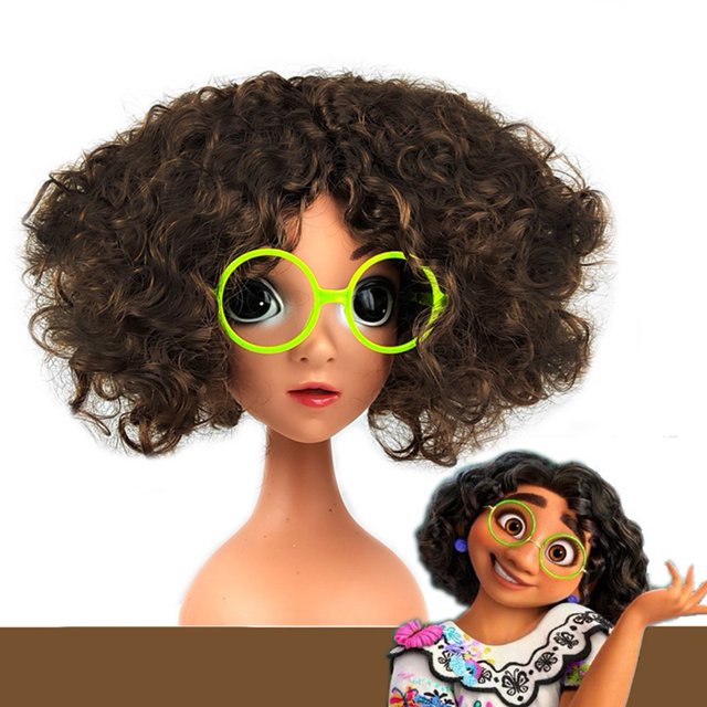 Encanto Mirabel Isabella Madrigal Cosplay Disfraz De Niña Vestido De Fantasía Vestidos De Halloween Princesa Gafas Pendientes