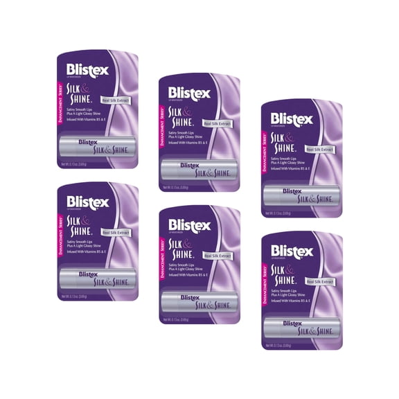Blistex Silk & Shine Lip Moisturizer 0.13 oz Pack of 6 (NO SPF)