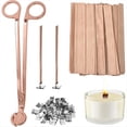 thumbnail image 1 of 100 PCS Thickened Wood Wicks for Candles Making with Wick Trimmer, Naturally Smokeless Candle Wicks for Long Lasting A,1*set candle wicks, 1 of 7