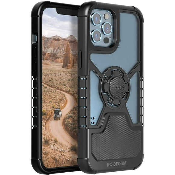 Rokform - Étui iPhone 12 Pro Max, Série Crystal, Protection Magnétique Slim, Étui iPhone avec RokLock Twist