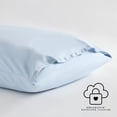 thumbnail image 2 of Mainstream International Shuteye Supply Cozy Classic Cotton Pillowcase Set,(20W x 30L), Blue, 2 of 5