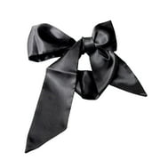 TureClos Satin Eye Cover Sleeping Couple Game Cosplay Tie Band Girlfriend Blindfold Flexible Reusable Cloth Household Women Men Black