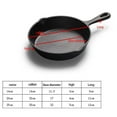 thumbnail image 5 of Cast Iron Skillet Pan for Indoor and Outdoor Use Grill Black B, 5 of 5