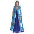 thumbnail image 2 of Kdxio Cute Dogs Print Hooded Cloak Unisex Cloak with Hood Halloween Christmas Cape Cosplay Costume, 2 of 6