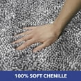 thumbnail image 5 of SoHome Spa Step Luxury Chenille Toilet Mat 20x22, Super Absorbent and Extra Soft Shag Bath Rug, Perfect Plush Carpet Mat for Children's Tub, Shower and Bathroom, Blue, 5 of 5