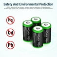 thumbnail image 5 of 8PCS HiQuick Rechargeable  C   Cell Batteries High Performance Ni-MH 1.2V, 5 of 5