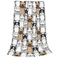 thumbnail image 2 of Pofeuu French Bulldog 2 Print Ultra-Soft Micro Fleece Blanket,for Bed Or Sofa,All Season Throw Blankets Flannel Blanket-60"x50", 2 of 7
