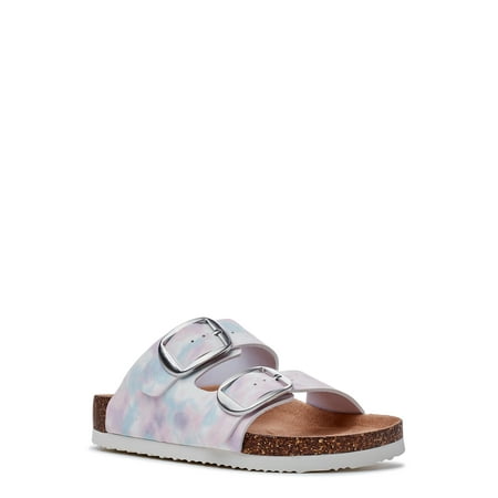 

Time and Tru Women s Footbed Slide Sandal