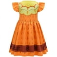 thumbnail image 3 of Kids Girls Mirabel Dress Short Sleeve Cosplay Halloween Cosplay Fancy Party Dress Up Outfits 3-9T, 3 of 6
