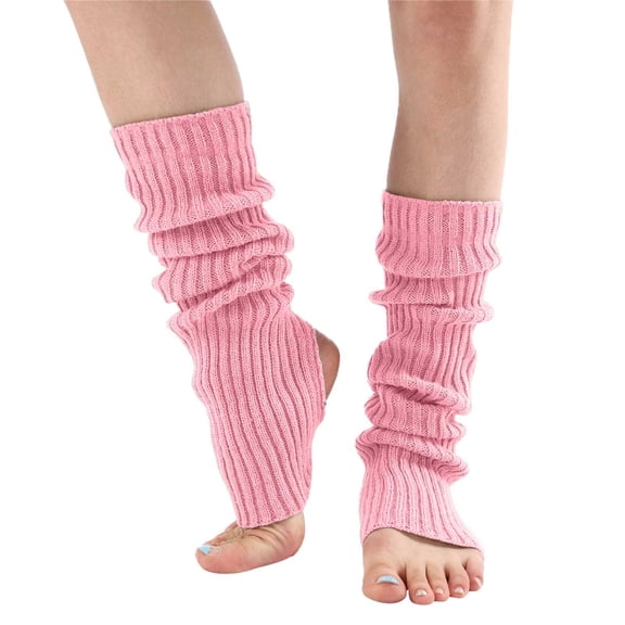 Gkeoshab Compression Socks for Women Women's New Fashion Striped & Solid Color Toeless Socks Over-the-Knee Foot Covers Comfortable & Stylish