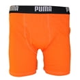 thumbnail image 4 of PUMA Mens 3 Pack 75% Cotton 25% Polyester Boxer Brief, Orange, Medium, 4 of 4