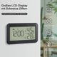 thumbnail image 2 of TermóMetro HigróMetro Interior con Reloj Despertador, Digital LCD, para HabitacióN, SalóN, (Negro), 2 of 5