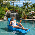 thumbnail image 4 of California Sun Deluxe Unsinkable La Jolla Lounger - Foam Cushion Pool Chaise Chair - Floating Chaise Lounge for the Pool or Ocean - Folds Flat, 4 of 7