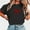 Black, variant on BLTIBY Womens Valentines Shirts Summer Short Sleeve Crewneck Bow Graphic Tops Casual Fashion Pullover Blouse Pink S