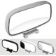 thumbnail image 2 of 1 espejo retrovisor para bebé + 2 soportes, espejo de vigilancia para bebé, espejo de coche, espejo de seguridad para bebé, espejo de coche irrompible, espejo de seguridad, rotación de 360°, 2 of 4