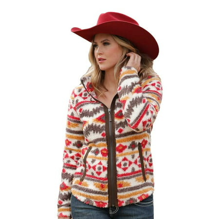 Cruel Girl Western Jacket Womens Fleece Zipper Faux Suede CWJ7324001