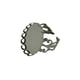 thumbnail image 2 of 10 Uds.Base de de Ajuste de Bisel de Bandeja Ovalada Ajustable, Resultados en para Manualidades de Bricolaje Negro Yinane anillos de filigrana en blanco, 2 of 7