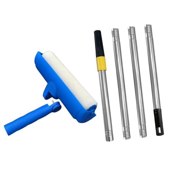 LAIQIEN Plastic Ceiling Paint Roller with Splash Guard Lightweight Adjustable Head