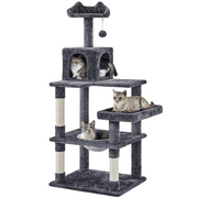 SmileMart 55 Tall Multi-Level Cat Tree with Space Capsule Nest for Kittens, Dark Gray