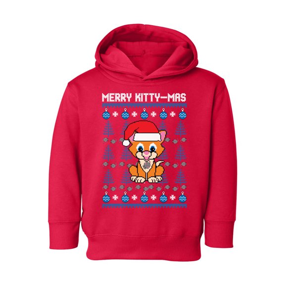 Awkward Styles Xmas Hoodie for Girls Boys Toddler Merry Christmas Kittymas Sweatshirt