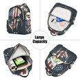 thumbnail image 5 of JIALIOU Mini Backpack Purse for Women Quilted Casual Daypack Small Travel Shoulder Bag, American Skull, 5 of 7