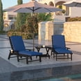 thumbnail image 3 of Flash Furniture Commercial Grade Water-Resistant, 72 x 21 x 3 Inch Outdoor Chaise Lounge Patio Cushion, Navy, 3 of 11