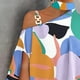thumbnail image 4 of Blusa holgada de gran tamaño con estampado de moda y cuello alto para mujer, camisa informal holgada para uso diario al aire libre, 4 of 7