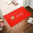 thumbnail image 4 of kurtrusly Super Strong Water Absorption Performance Non-Slide Door Mat For Indoor And Outdoor Entrance Mats bird bright red base 1Set, 4 of 6