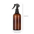 thumbnail image 3 of Amber Spray Bottle - Refillable 500ML Plastic Spray Bottle with Adjustable Nozzle Leak Proof Fine Mist for Cleaning Plant BBQ Essential Oil Alcohol Hair Care Reusable Leakproof Trigger Sprayer, 3 of 5