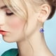 thumbnail image 4 of 60 piezas de colgantes de bolas de vidrio de colores, dijes de vidrio con pequeñas estrellas brillantes, accesorio artesanal para hacer collares, pulseras, aretes, joyas artesanales, 4 of 5