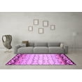 thumbnail image 3 of Ahgly Company Indoor Square Abstract Pink Contemporary Area Rugs, 6' Square, 3 of 4