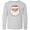AC-Heather Grey, variant on Inktastic Cute Santa Claus Face Long Sleeve Youth T-Shirt