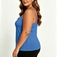 thumbnail image 6 of Tsesme Plus Size Camisole for Women, Adjustable Spaghetti Strap Tank Tops with Built-In Bra, Loose Sleeveless Cami Tops 3XL, 6 of 9