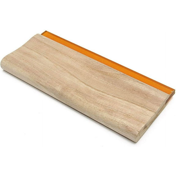 INTBUYING 18" Screen Printing Squeegee Ink Squeegee Scraper Wooden Scraper 65 Durometer 5.2 inches Wide