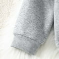thumbnail image 6 of yocbz Baby Kids Boy Girl Solid Casual Pocket Hoodie Sweatershirt Long Sleeve Pullover Tops Grey,2-3 Years, 6 of 8