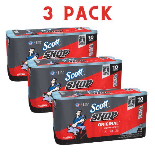 Scott Original Shop Towels | Multi purpose Towel , 30 rolls
