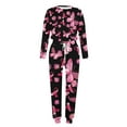 thumbnail image 4 of Itsame Sweatsuits 2pcs Sets for Womens Long Sleeved Sweatshirt and Pants Relaxed Printed Round Neck Casual Set Pink Size L, 4 of 5
