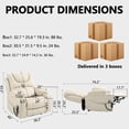 thumbnail image 2 of Large Power Lift Recliner Chair Sofa with Massage and Heat for Big and Tall Elderly,Infinite Positions,Dual Motor,Cup Holders,Extended Footrest,Velvet Home Theater Seat, 2 of 9