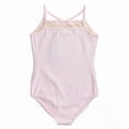 thumbnail image 6 of Rainbeau Moves Dance & Gymnastics Premium Nylon Strappy Cami Basic Leotard, Girls, Pink, XXS-L, 6 of 7