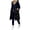 Black, variant on Women's Winter Sleeveless Coat Vest Long Hoodie Warm Down Coat With Pockets Quilted Outdoor Jacket