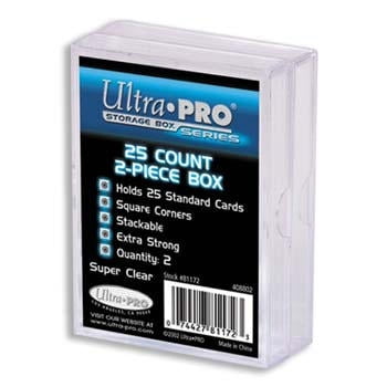 Ultra Poly Bins - Ultra Pro 25Ct 2-Piece Plastic Box 2-Pack